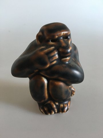 Royal Copenhagen Stentøjs Gorilla Figur No 20187