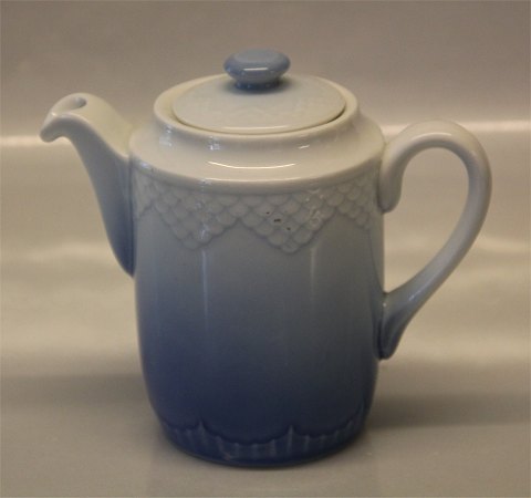 Bing & Grøndahl  Blå tone eller musling Hotelporcelæn 1049 Kande, kuvert 12,5 cm