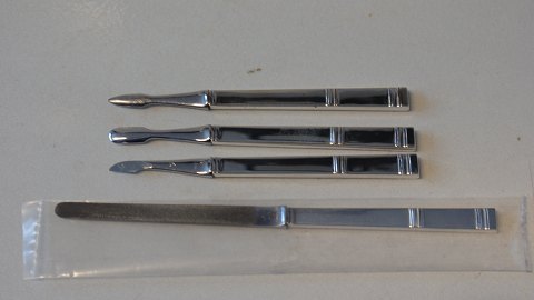 Manicure set silver, 4 different parts