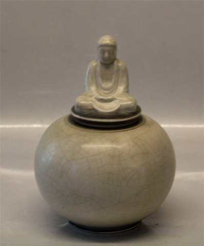 Royal Copenhagen Aluminia Faience 79-110 Buddha  16.5 cm
