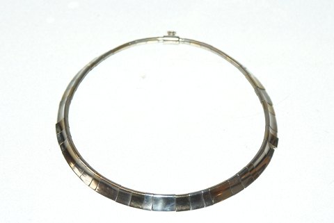 Necklace Silver with gilded posts