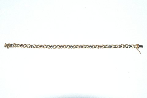 Elegant Bracelet 3 colored gold, 14 Carat