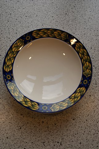 Fasan blau Fayence Geschirr, tiefe Tellern 20cm