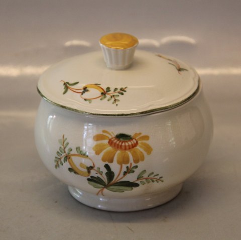 Maj Yellow Aluminia Faience Sugar bowl, fungis