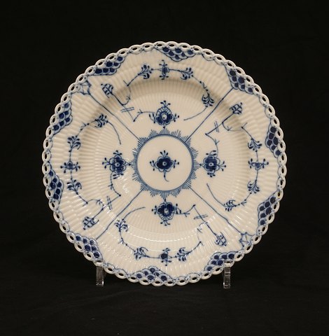 Royal Copenhagen blue fluted full lace deep plate. 
#1079 D: 22,5cm