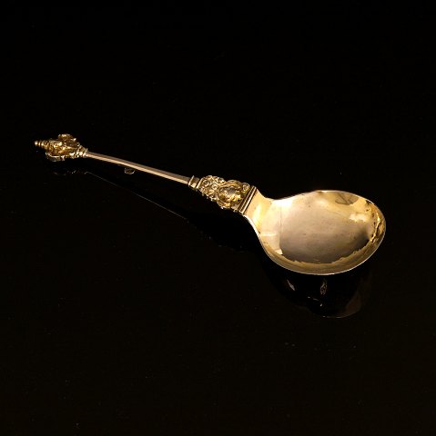 D. Schwarzkopf, Copenhagen, 1734: Spoon, silver. 
L: 18,7cm. W: 42gr