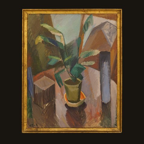 William Scharff, 1886-1959, Stilleben, oil on 
canvas. Signed and dated 1916. visible size: 
102x78cm