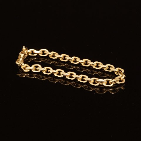 Jannik Lilleriis Andersen, Ringsted, Dänemark: 
Anker Armband, 14kt Gold. L: 19cm. G: 19,7gr