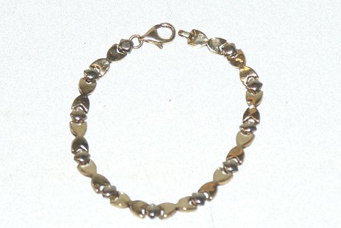 Red and White Gold Bracelet, 14ct Gold