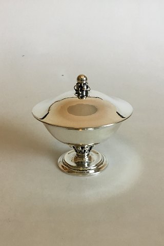 Georg Jensen Sterling Sølv Skål med låg No 180A