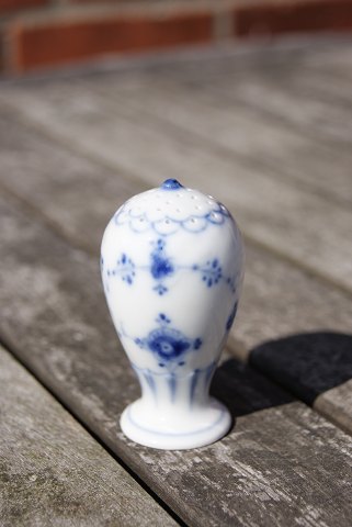 Blue Traditional with slippery edge Danish porcelain. Salt castor 7.5cms