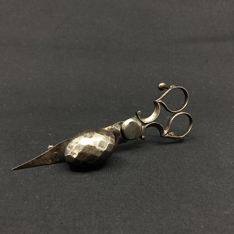 A pair of antique snuffers in iron, 1880