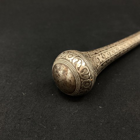 Parasol handle in polished iron from the 1800 century
