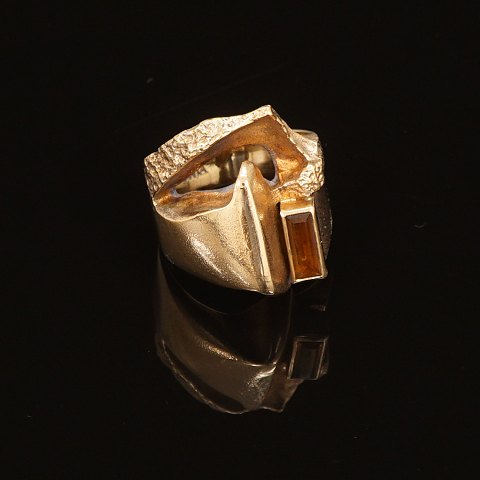 Lapponia, Finland: Ring, 14kt gold. Ring size: 56