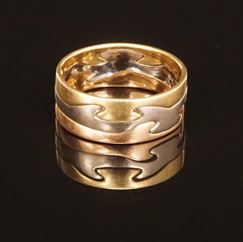 Georg Jensen: Fusion Ring 18ct gold. Ring size: 58
