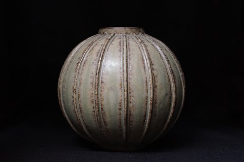 Arne Bang; A round stoneware vase #6