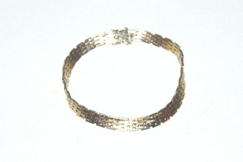Brick Bracelet, 7 rd Gold 14 Karat