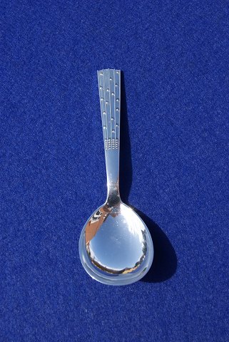 Champagne Danish solid silver flatware, sugar spoon 12.3cms