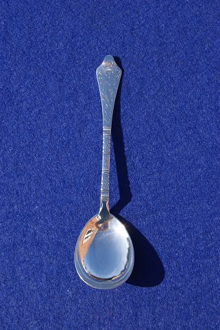 Antique Rokoko Danish solid silver flatware, jam spoons 13.5cm
