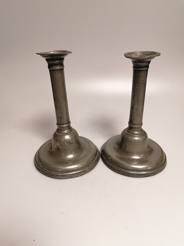 Pair of 19th century tin sticks