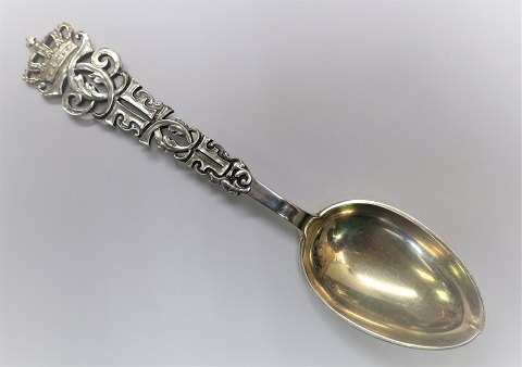 Michelsen. Commemorative spoon 1899. Silver (925) Four king spoon. Length 15.5 
cm.