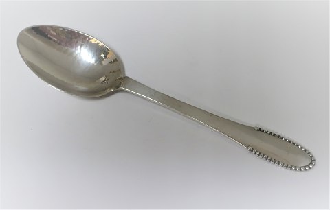 Georg Jensen. Silver cutlery. Sterling (925). Beaded. Dinner Spoon. Length 19,3 
cm.