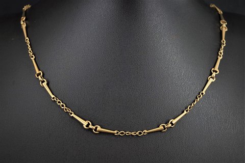 A necklace of 14k gold, watch chain, 47,5 cm
