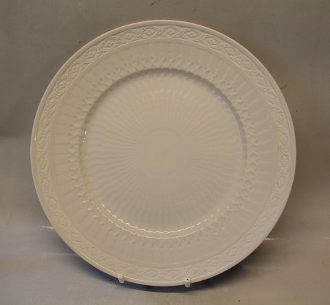 11512 Round Platter ca 33 cm (1121375) Dish White Fan Royal Copenhagen  
Dinnerware