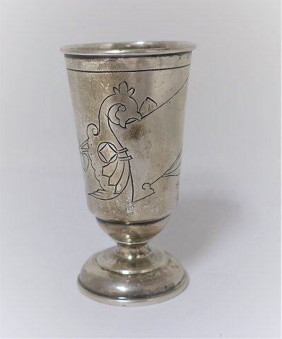 Russian silver cup (84). Height 8 cm