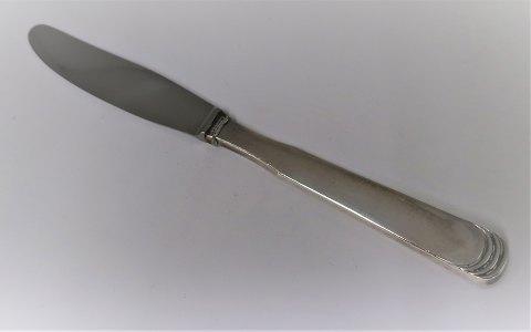 Hans Hansen. Sølvbestik (925). Arvesølv no. 15. Middagskniv. Længde 22,2 cm.