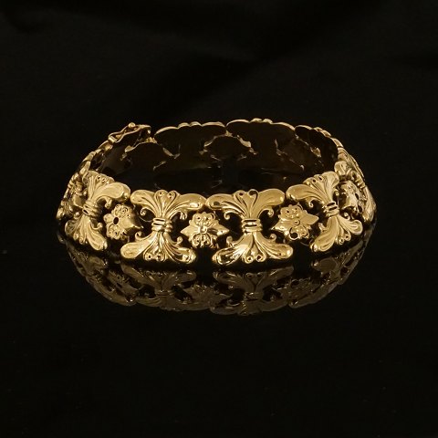 Bernhard Hertz, Kopenhagen: Armband aus 14kt Gold. 
L: 19,5cm. G: 15,8gr