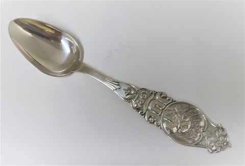 August Thomsen. Silver Christmas spoon 1924. (830). Length 17.5 cm