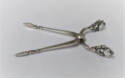 Georg Jensen. Silver cutlery. Sterling (925). Akorn. Sugar tongs. Length 9 cm.
