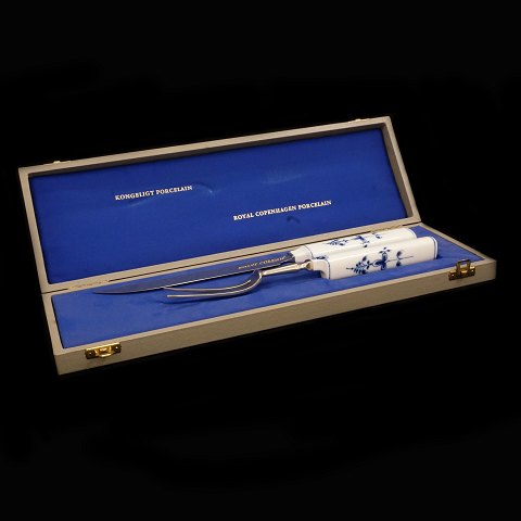 Royal Copenhagen blue fluted precutter set. Knife 
L: 35cm