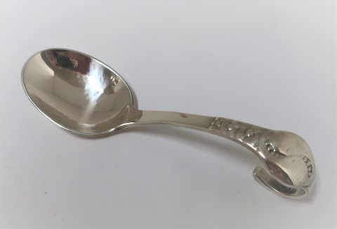 Evald Nielsen. Silver cutlery (830). Cutlery no. 12. Sugar spoon. Length 11 cm.