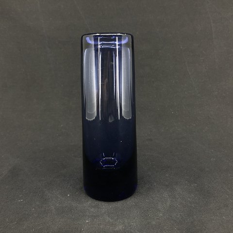 Small sapphire blue cylinder vase