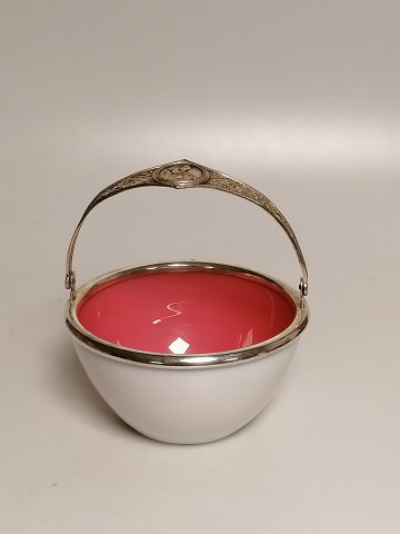 Opalin glass sugar bowl