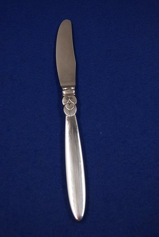 Cactus Georg Jensen dänisch Silberbesteck, Lunchmesser oder Mittagsmesser 20,8cm mit unbedeutenden Beule oben