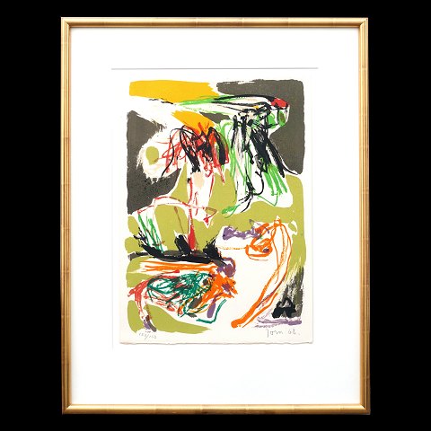 Asger Jorn, 1914-73, litograph. 150/150. Signed 
"Jorn 68". Visible size: 45x33cm. With frame: 
66x51cm