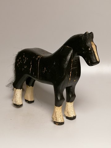 Wooden horse of painted wood