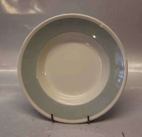 Hotelin Aluminia Faience Mint Green 3007-2 Small soup rim plate 22.5 cm