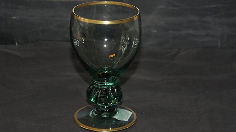 Hvidvinsglas Grøn #Gisselfeldt Glas fra Holmegård glasværk. 
Design: Jakob E. Bang, Holmegaard 1933-1970.
