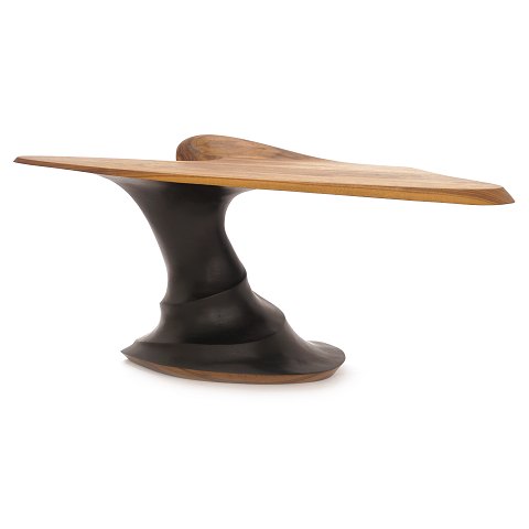 Morten Stenbæk, Denmark, coffee table, walnut. 
Signed. H: 48cm. Top: 48x106cm