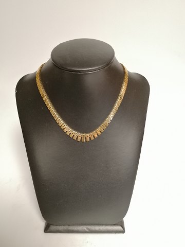14ct Gold Brick Necklace
