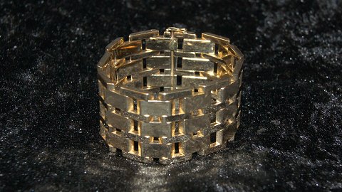 #Block # Bracelet 7RK, 14 Karat gold (Block) with Skarveringer