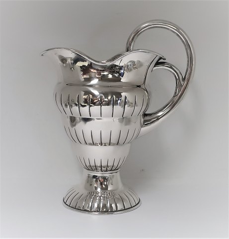 Silver jug. Silver (830). Jugend style. Produced 1911. Height 24 cm.