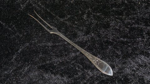 Cold cuts fork #Empire Sølvplet
Produced by Cohr and others.
Length 17.3 cm
