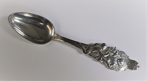August Thomsen. Silber Weihnachtslöffel 1920. (830). Länge 17,5 cm