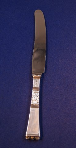 Rigsmönster Danish silver flatware, dinner knives with short handle 24.5cm