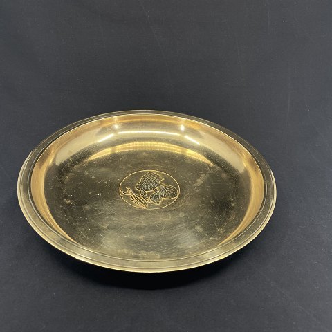 Art deco brass table bowl